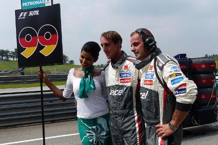 Ecclestone & Hamilton - GP Malaysia 2014