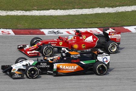 Alonso vs. Hülkenberg - GP Malaysia 2014