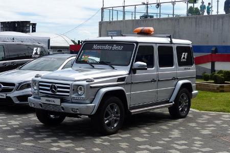 Mercedes-Streckensicherung - Formel 1 - GP England - Silverstone - 3. Juli 2014