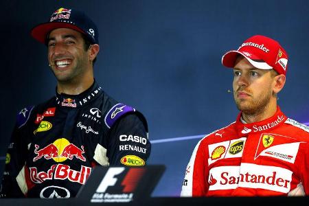 Ricciardo & Vettel - Formel 1 - GP Singapur - 20. September 2015