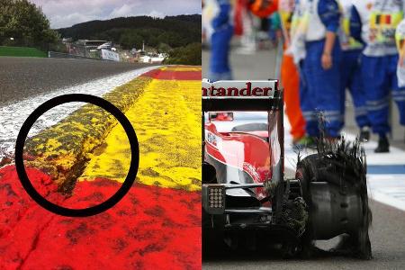 Spa Randstein Vettel