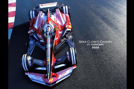 Ferrari - Semi Closed Canopy - Cockpit-Protection - Concept - Wekoworks - F1 - 2015