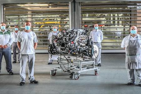 Bentley V8-Motor Bauende