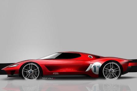 Ford GT - Supersportwagen - Entwicklung - frühe Skizzen