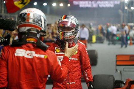 Leclerc - Vettel - Ferrari - GP Singapur 2019 - Rennen