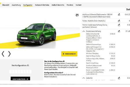 Opel Mokka 2020 Konfigurator