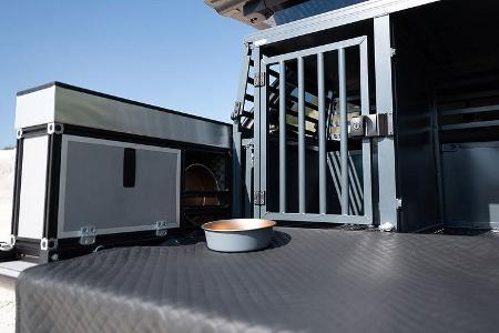 12/2020, Mitsubishi L200 mit Hunde-Zubehör