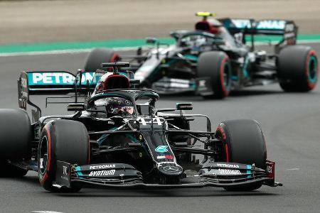 Lewis Hamilton & Valtteri Bottas - Mercedes - Formel 1 - GP Ungarn - Budapest - 18. Juli 2020