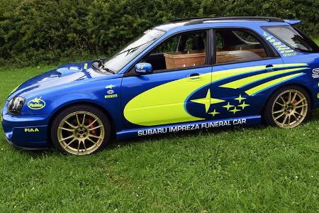 Subaru Impreza WRX Sportkombi Leichenwagen Umbau UK