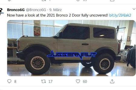 Ford Bronco Zweitürer Werk-Leak