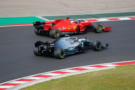 Vettel - Bottas - GP Ungarn 2019 - Budapest - Rennen