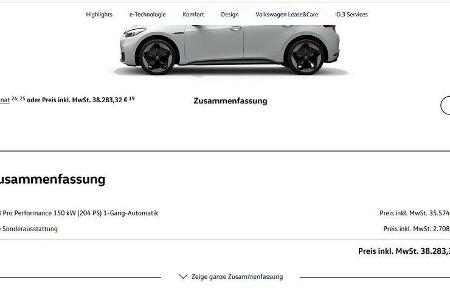 VW ID. 3 Konfigurator