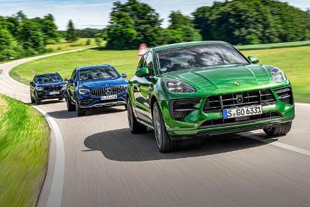 BMW X3 M40i, Mercedes AMG GLC 43 4Matic, Porsche Macan GTS, Exterieur