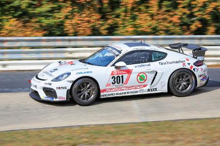 Porsche 718 Cayman GT4 CS - Team Mathol Racing e.V. - Startnummer #301 - Klasse: Cup 3 - 24h-Rennen - Nürburgring - Nordschl...