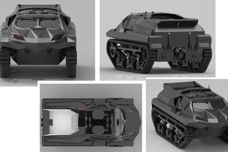 Highland Systems Storm Allterrain Panzer Militär Amphibienfahrzeug