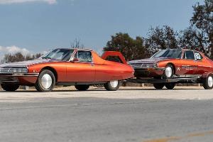 1973er Citroën SM Custom Pickup und 1972er Citroën SM Land Speed Racer