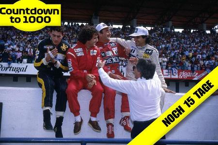 Senna - Prost - Mansell - Piquet - Ecclestone