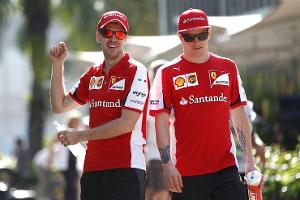 Vettel & Räikkönen - Ferrari - Formel 1 - GP Malaysia - 28. März 2015
