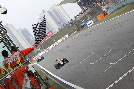 Zielflagge - GP China 2014