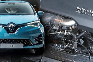 Renault Diesel Ende Zoe Diesel Motor Collage