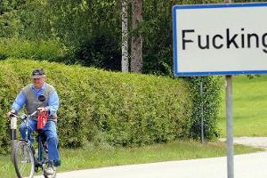 Ortsschild Fucking