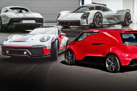 Porsche Prototypen Collage