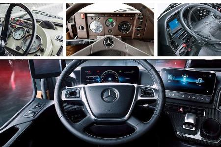 Mercedes Lkw-Cockpit Historie