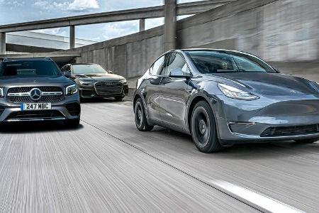 Tesla Model Y Deutsche Premium Kunden Mercedes Audi
