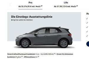 VW ID. 3 Konfigurator