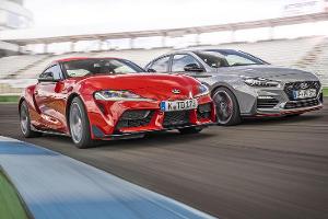 Hyundai i30 Fastback N, Toyota Supra, Exterieur