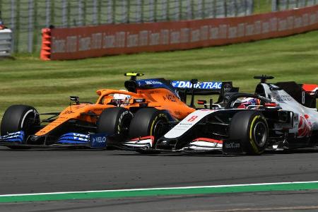 Carlos Sainz - McLaren - Romain Grosjean - GP England 2020