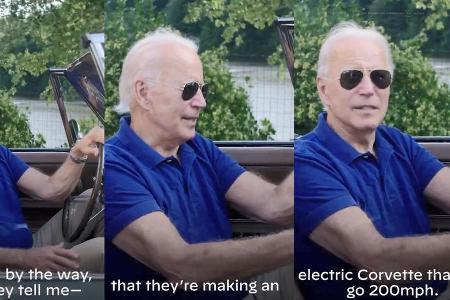 Joe Biden Corvette Electric