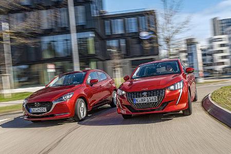 Mazda 2 G 90 M Hybrid, Peugeot 208 Puretech 100, Exterieur