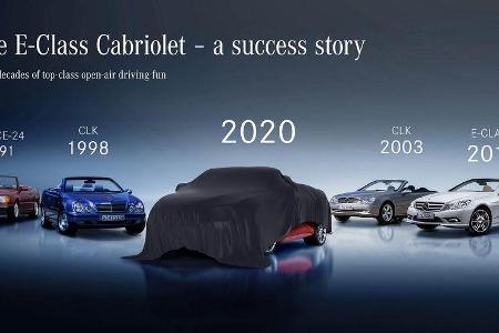Mercedes E-Klasse Coupé Cabrio Teaser 2020