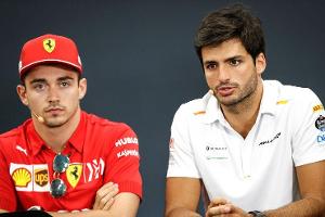 Charles Leclerc - Ferrari - Carlos Sainz - McLaren