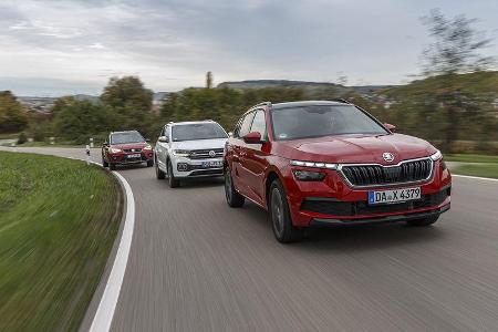 Skoda Kamiq 1.0 TSI, VW T-Cross 1.0 TSI, Seat Arona 1.0 TSI, Exterieur
