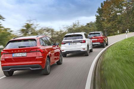 Skoda Kamiq 1.0 TSI, VW T-Cross 1.0 TSI, Seat Arona 1.0 TSI, Exterieur