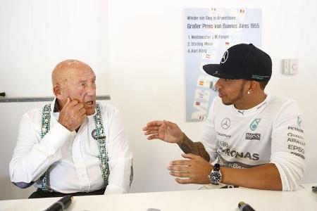 Lewis Hamilton & Stirling Moss - Monza - Mercedes - 2015