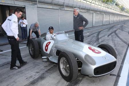 Lewis Hamilton & Stirling Moss - Monza - Mercedes - 2015