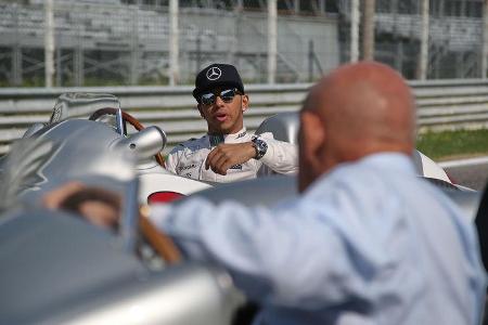 Lewis Hamilton & Stirling Moss - Monza - Mercedes - 2015