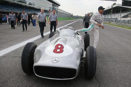 Lewis Hamilton & Stirling Moss - Monza - Mercedes - 2015