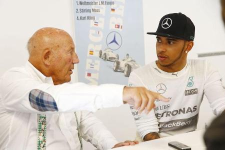 Lewis Hamilton & Stirling Moss - Monza - Mercedes - 2015