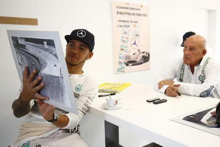 Lewis Hamilton & Stirling Moss - Monza - Mercedes - 2015