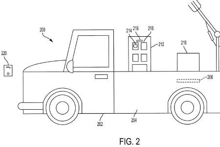 Toyota Patentzeichnungen autonomes Lieferfahrzeug USA