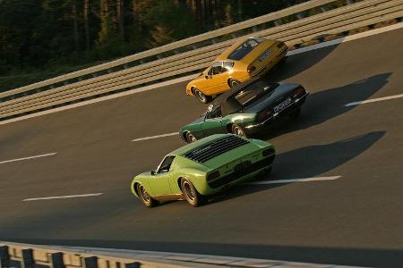 Ferrari 365 GTB/4 Daytona, Lamborghini Miura S, Maserati Ghibli SS