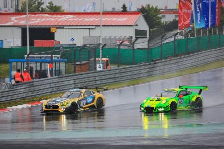 Mercedes-AMG GT3 (#4) - Porsche 911 GT3 R (#912) - 24h-Rennen Nürburgring 2018 - Nordschleife - 13.5.2018