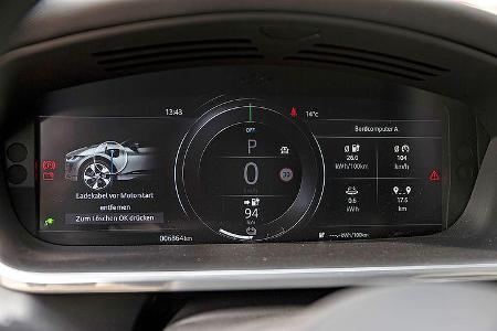 Jaguar I-Pace, Cockpit, Instrumente