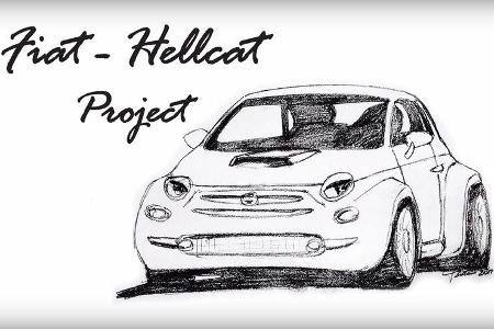 06/2019, Fiat 500 mit Hellcat-Motor