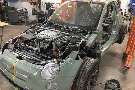 06/2019, Fiat 500 mit Hellcat-Motor