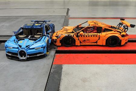 Porsche 911 GT3 RS Lego Crashtest gegen Bugatti Chiron